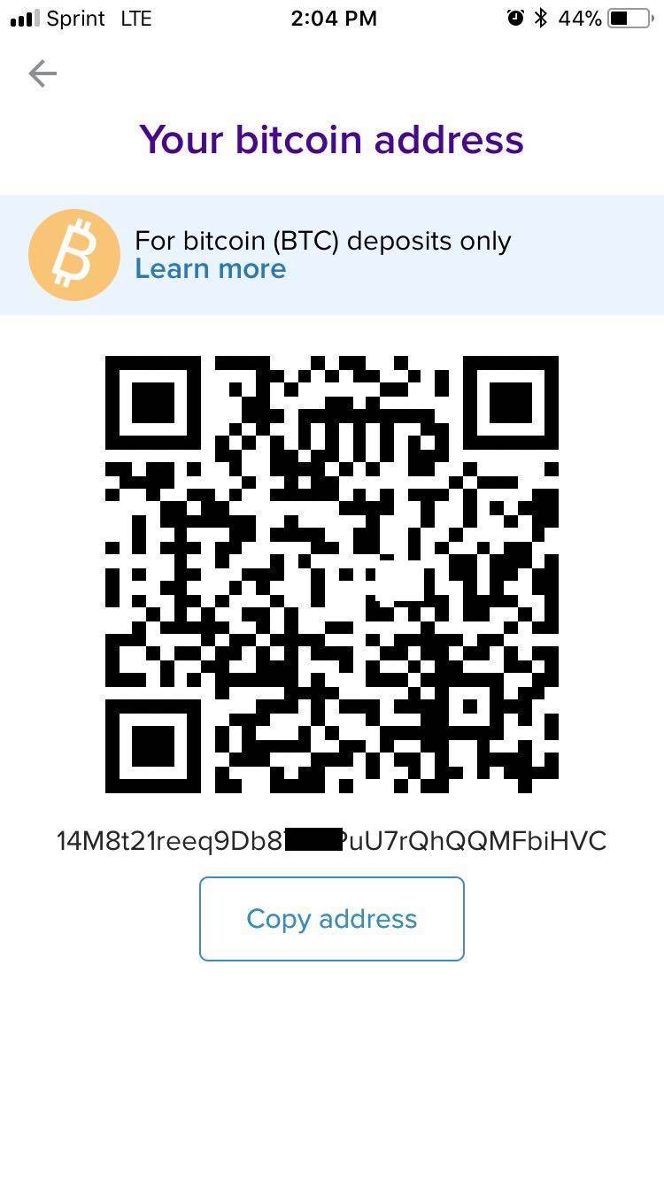bitcoin address to qr code