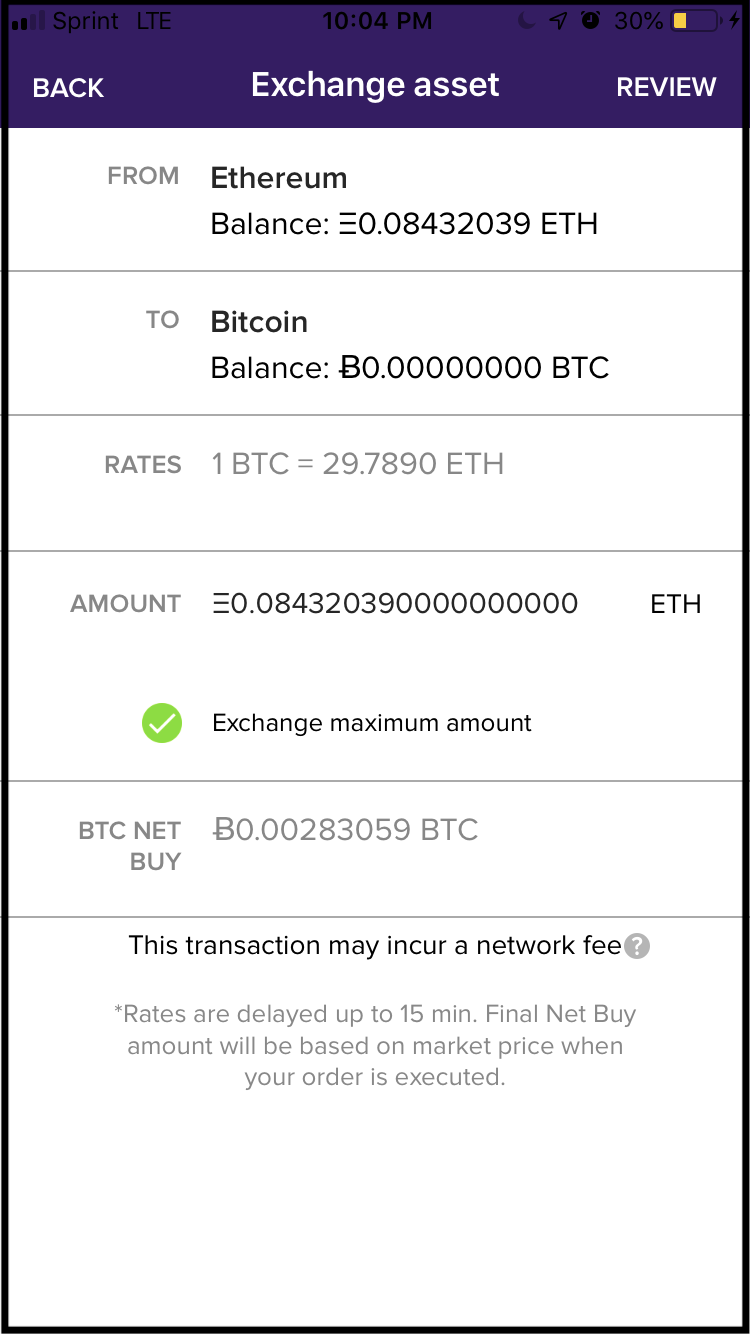 abra bitcoin exchange rate